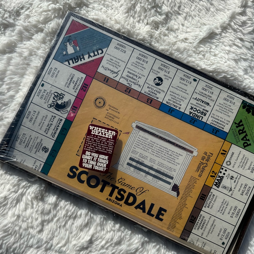 Scottsdale Arizona “ Monopoly “ style board game